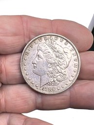 (A-99) VINTAGE 1886 US MORGAN SILVER DOLLAR COIN-SHIP ONLY