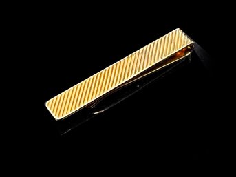 (A-101) CLASSIC VINTAGE TIFFANY & CO.  14 KARAT YELLOW GOLD TIE CLASP  -DWT 3.81