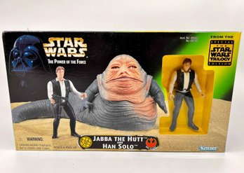 (A-8) VINTAGE STAR WARS COLLECTOR SERIES ACTION FIGURE IN SEALED BOX - 'JABBA THE HUTT & HANS SOLO'