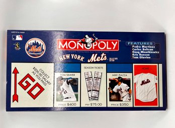 (A-33) NEW YORK METS MONOPOLY - SEALED PIECES, GAME BOARD IN BOX