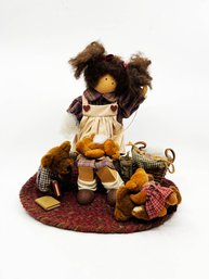 (U-74) LIZZIE HIGH HANDCRAFTED DOLL 'COURTNEY VALENTINE' - LIMITED EDITION #2124/3000 - 12' BY 11'
