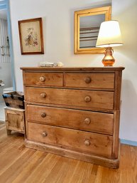 (BD-3) ANTIQUE HAND CRAFTED FIVE DRAWER DRESSER, CHEST OF DRAWERS - 42' BY 49' BY 20'