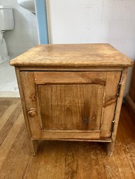 (BD-3) SMALL ANTIQUE LOW CABINET, HAND CRAFTED PRIM PIECE- 16' BY 18' BY 15'