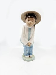 (A-12) VINTAGE NAO LLADRO DAISA PORELAIN FIGURINE-BENDING CHINESE/JAPANESE-APPROX. 12' TALL