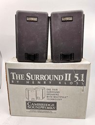(A-62) WORKING CAMBRIDGE SOUNDWORKS 'THE SURROUND II 5.1 SPEAKERS BY HENRY KLOSS'