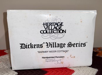 (Z-11) DEPT. 56 DICKENS' VILLAGE SERIES 'bARMBY MOOR COTTAGE' - NEW IN BOX