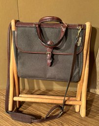 (B1-64) HOLLAND BROTHERS LEATHER & CANVAS HUNTING STOOL BACKPACK