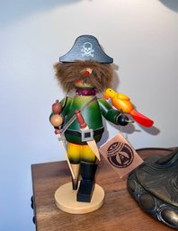 (Q) VINTAGE GERMAN PEG LEG PIRATE NUTCRACKER - 'HOLZKUNST CHRISTIAN ULBRICHT' - 9'