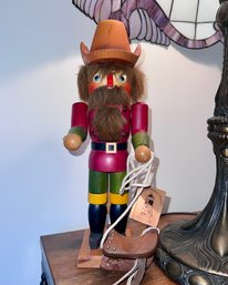 (Q) VINTAGE GERMAN COWBOY NUTCRACKER - 'HOLZKUNST CHRISTIAN ULBRICHT' - 14'