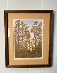 (B-43) VINTAGE 1981 MARK ROLAND ETCHING 'PRELUDE, THE ENCHANTED FORREST' - 10/60 - 18' BY 15'