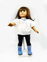 (A28) AMERICAN GIRL DOLL 'MOLLY'- CUTE OUTFIT WITH BOOTS - STAND NOT INCLUDED