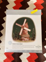 (Z-19) VINTAGE DEPT. 56 '' DICKENS VILLAGE SERIES-'CROWNTREE FRECKLON WINDMILL'-ORIGINAL BOX