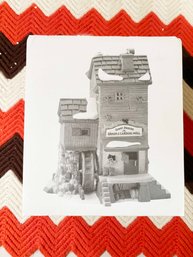 (Z-23) VINTAGE DEPT. 56 ' DICKENS VILLAGE SERIES-'GREAT DENTON MILL'-ORIGINAL BOX-HAND PAINTED PORCELAIN