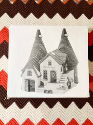 (Z-26) VINTAGE 1990 DEPT. 56 ' DICKENS VILLAGE SERIES-'bISHOPS OAST HOUSE'-ORIG. BOX-HAND PAINTED PORCELAIN