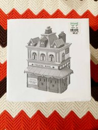 (Z-27) VINTAGE 1989 DEPT. 56 ' DICKENS VILLAGE SERIES-'tHEATRE ROYAL'-ORIG. BOX-HAND PAINTED PORCELAIN