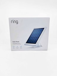 (A-3) BOXED RING SOLAR PANEL-RECHARGEABLE POWER FOR SELECT RING CAMERAS-COLOR WHITE