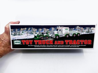 (A-75) NEW IN BOX-2013 HESS TOY TRUCK AND TRACTOR