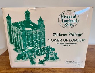 (ZZ-85) VINTAGE DEPT. 56 DICKENS' VILLAGE 'TOWER OF LONDON' WITH BOX. - NEW OLD STOCK