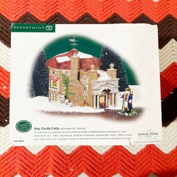 (Z-53) VINTAGE DEPARTMENT 56 XMAS DECORATION-DICKENS VILLAGE-'HOP CASTLE FOLLY' ORIG. BOX