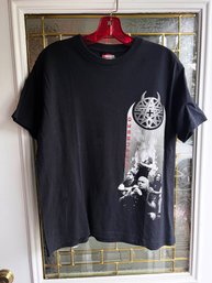 (A-39) RARE VINTAGE ROCK BAND TEE SHIRT- 'DISTURBED'- LIBERATE, BELIEVE, RISE - BLACK, SIZE MED
