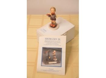 A-25 GOEBEL/HUMMEL COLLECTOR FIGURE WITH BOX- BOY PLAYING FLUTE