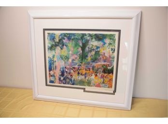 D-20- VINTAGE LEROY LEIMAN HAND SIGNED LITHO - 'TAVERN ON THE GREEN' - 29' BY 26'