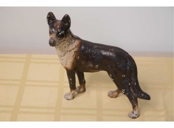 A-32 ANTIQUE CAST IRON GERMAN SHEPARD DOOR STOP- LIKLEY HUBLEY