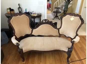 C-15- VICTORIAN SOFA- 69' LONG- SEAT HEIGH 14'