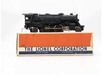 (160) VINTAGE LIONEL STEAM LOCOMOTIVE-#1110-O GAUGE-IN ORIGINAL BOX