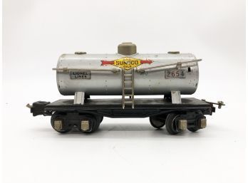 (18) VINTAGE LIONEL SUNOCO TANK CAR-#2654-O GAUGE