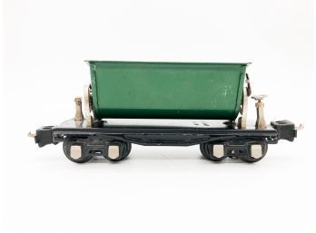 (41) VINTAGE LIONEL PREWAR MANUAL DUMP CAR GREEN-O GAUGE-#2659