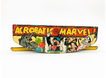 (8) VINTAGE MARX TIN TOY-ACROBATIC MARVEL-WORKS