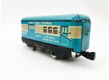 (39) VINTAGE TIN MARX TRAIN-NEW YORK CENTRAL-US POST OFFICE-#5014