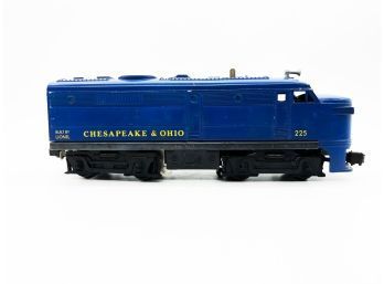 (55) VINTAGE LIONEL DIESEL SWITCHER-CHESAPEAKE & OHIO-#225 NO BOX