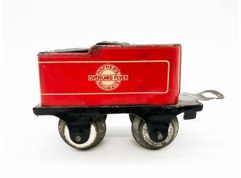 (29) VINTAGE TIN COAL CAR-HAFNER OVERLAND FLYER COAL CAR-1190