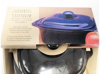 (19) CHANTAL-2 QUART COVERED CASSEROLE POT-93-CSH20-NEW IN BOX