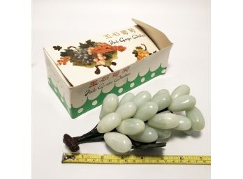 (7) VINTAGE JADE GRAPE CLUSTERS-NEW IN BOX