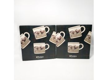 (10) 2 BOXES OF 4 IN EACH 'POLO'  RALPH LAUREN SIGNATURE MUGS-  12 FL OZ'S EACH-NEW IN BOX