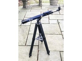 (118) MEADE TELESCOPE-BLUE-#155W-WITH STAND