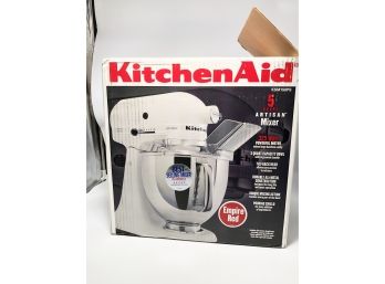 (5) NEW! KITCHEN AID 5 QUART ARTISAN MIXER-NEW IN BOX - EMPIRE RED