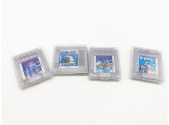 (84) LOT OF 4 GAMEBOY GAMES-TETRIS, GHOSTHUNTERS, SUPER MARIOS AND PAPERBOY