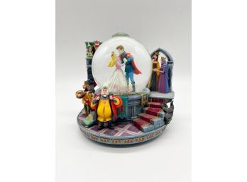 D-61- DISNEY MUSICAL SNOW GLOBE - SLEEPING BEAUTY - PLAYS 'ONCE UPON THE DREAM'- 7'