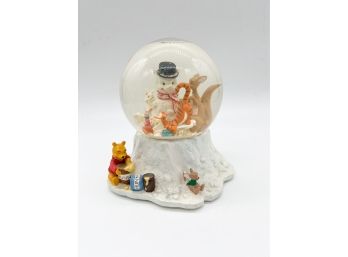 D-56- DISNEY SNOW GLOBE - WINNIE THE POOH & FRIENDS IN THE SNOW - 7'