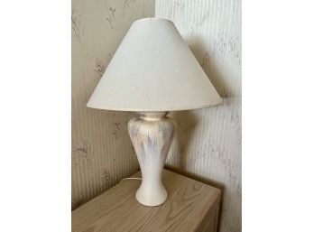 RETRO 1980'S PASTEL STREAK-TEXTURED  GLAZE LAMP - 28' TALL