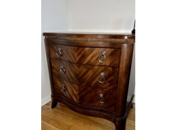 PAIR OF 'COLLEZIONE EUROPA' CHERRY WOOD THREE DRAWER NIGHTSTANDS - 31' TALL BY 19' DEEP BY 31' WIDE