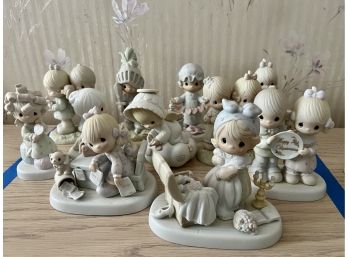 SECOND LOT OF 11 VINTAGE PRECIOUS MOMENTS FIGURINES - ADORABLE!