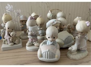 ADORABLE LOT OF 10 VINTAGE PRECIOUS MOMENTS FIGURINES