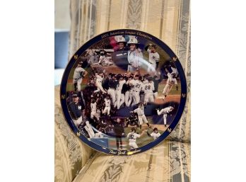 DANBURY MINT 2001 N.Y. YANKEES COLLECTOR PLATE - 14'