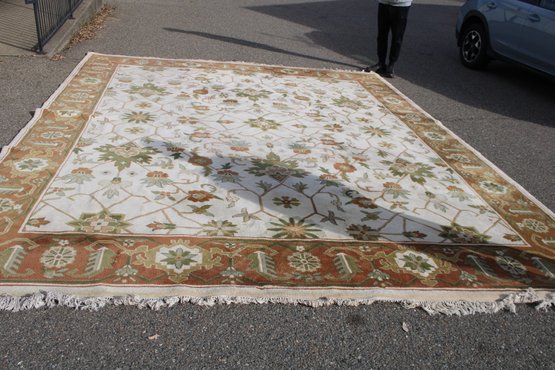 Beautiful Extra Large Antique Woven Rug, 12'x 15'    (1)