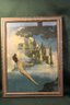 Antique Framed Maxfield Parrish Print, 'Dinkey Bird' From 'Poems Of Childhood' 1905, 11x16'    (103)